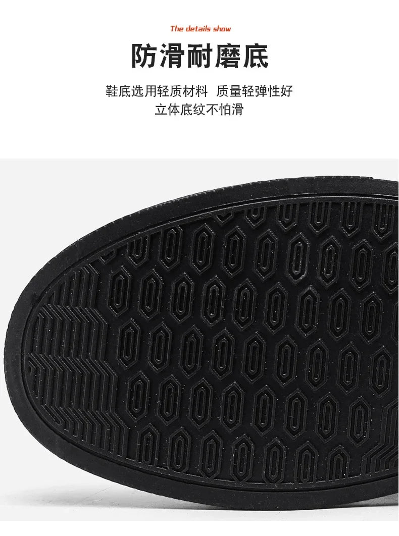 Summer Casual Sneakers for Men Breathable Loafers Lightweight Round Head Solid Colour Non-slip Flats Zapatillas Para Hombres