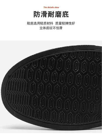 Summer Casual Sneakers for Men Breathable Loafers Lightweight Round Head Solid Colour Non-slip Flats Zapatillas Para Hombres