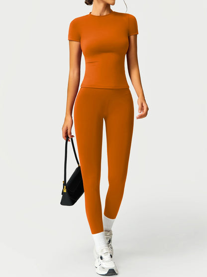 2PCS Yoga Suit Sports Set Women Quick-Drying Gym Set Women Tracksuit Running Workout Long Sleeve Sports Shirt Yoga Clothing