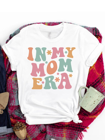 Spring and Summer Christmas Printed T-shirt, Casual Short Sleeve Round Neck T-shirt, Fashion Women's Clothing