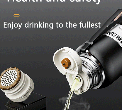 2L Thermal Water Bottle Large Capacity With Straw Stainless Steel Thermos Bottle Cold and Hot Water Bottle Sport Thermos Cup