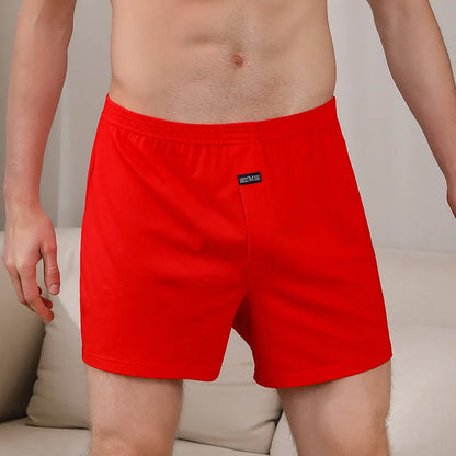 4pcs Male Arrow Pants Men Cotton Boxers Shorts Loose Mid-Waisted Men's Plus Size Underwear Homewear Comfortable Panties