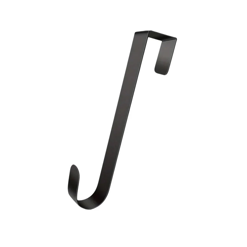 1pc Christmas Wreath Hook Metal Wreath Door Hanger Front Door Decor Thanksgiving Christmas Welcome Sign Hanger Storage Hooks