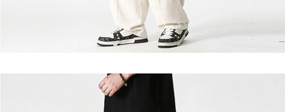 Summer Wide Leg Pants Men's Cotton Linen Harun Loose Pants Men Casual Elastic Waist Circumference Lantern Trousers Plus Size 5XL