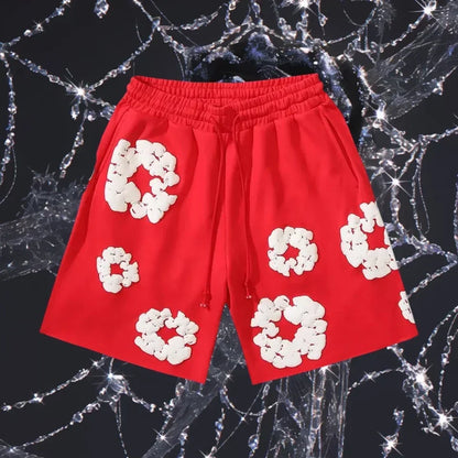 2025 Men's Fashion Quick-drying Sports Shorts Kapok Printed American Shorts Comfortable and Breathable Hot Trendy Casual Shorts