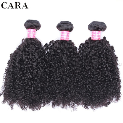 3C 4A Human Hair Bundles Mongolian Afro Kinky Curly Weave For Black Women Sassy Curl Virgin Human Hair 4 Bundles Natural Color
