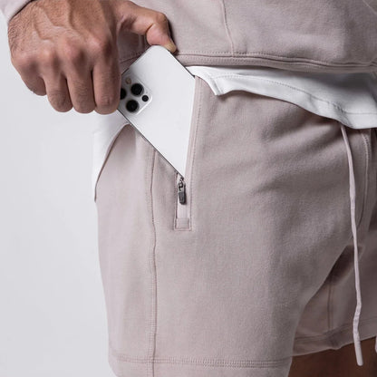 Summer Men New Embroidery logo shorts Fitness Gyms Shorts Running Cotton Short Pants Male Jogger Workout Brand sports shorts