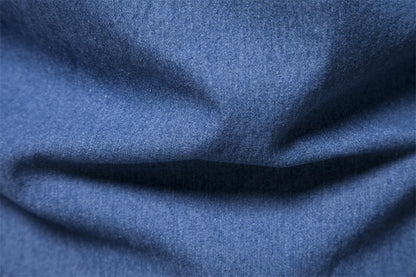 AIOPESON Autumn New Cotton Men's Denim Shirt Solid Color Single Pocket Casual Long Sleeve Shirt Autumn Jeans Shirt for Men