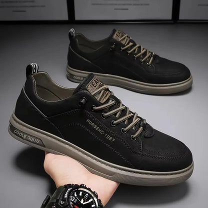 Trendy Versatile Cloth Shoes Men's Spring New Breathable White Shoes Men's Sports and Leisure Board Shoes Trendy Shoes