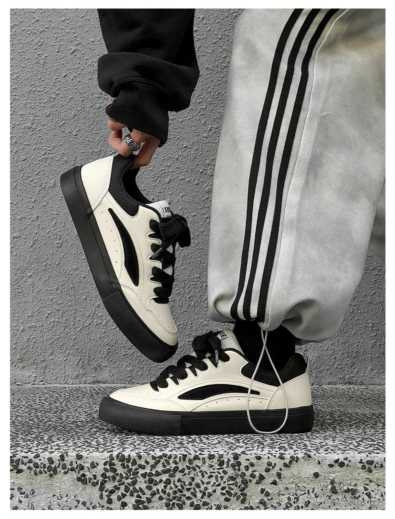 2025 Chunky Sneakers  Autumn Fashion Low Top Lace Up Running Shoes Comfortable Flat Casual Walking Shoes Tenis Masculino