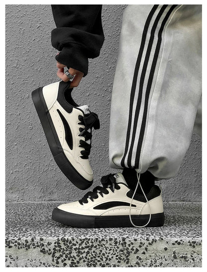 2025 Chunky Sneakers  Autumn Fashion Low Top Lace Up Running Shoes Comfortable Flat Casual Walking Shoes Tenis Masculino