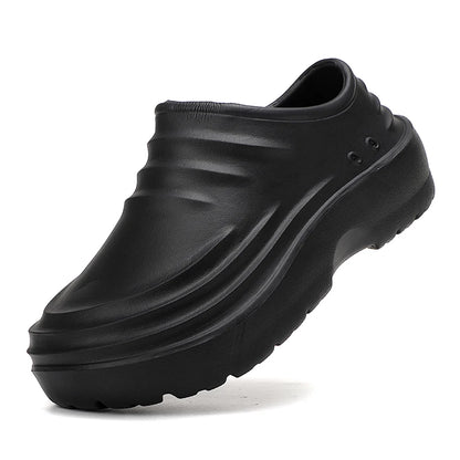 Summer Chef Shoes Anti Slip and Oil Proof Work Shoes Lazy Slippers Casual Trendy Slipper One Step Fashion Garden Shoes For Beach