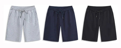 2024 Summer Men's Shorts Elastic Drawstring Shorts Joggers Loose Fitness Breathable Sports 5 Piece Solid Color Casual Pants