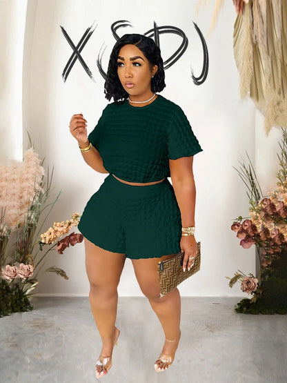 Summer Suit Chic and Elegant Woman Set New In Sexy Outfit Casual Shorts Sets Womens 2 Piece Plus Size Wholesale Dropshipping