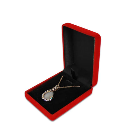 Wholesale Black Velvet Wedding Bride Jewelry Necklace Pendant Box Gift Colar Earrings Trinket Display Case Holder Organizer