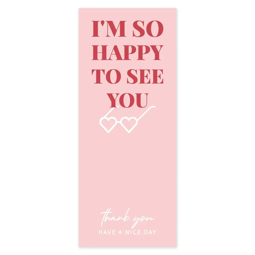 20-50Pcs Thank You Stickers Waterproof Seal Labels 6*15 Cm Packaging Stickers for Small Business Gift Decorate Stickers Supplies