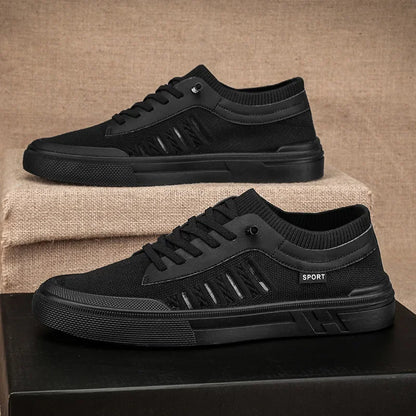 Summer Casual Sneakers for Men Breathable Loafers Lightweight Round Head Solid Colour Non-slip Flats Zapatillas Para Hombres