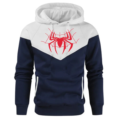 2024 Hip Hop Streetwear New Fashion Pattern Printed Panel Hoodie Casual Men's Hoodie Sweatshirt Fleece Top Pullover Harajuku