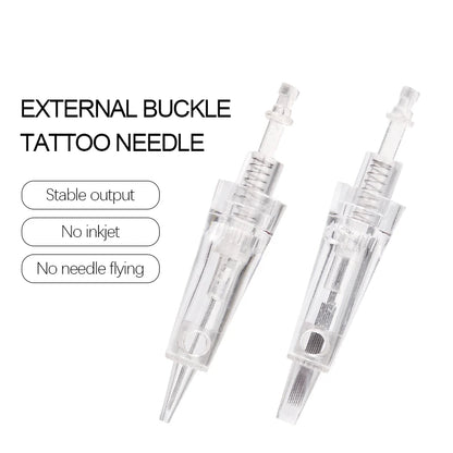 Borala 20Pcs Tattoo Needle Microblading Piercing Needles Pen Permanent Eyebrow Lip Makeup Cosmetics Tattoo Machine Accessories