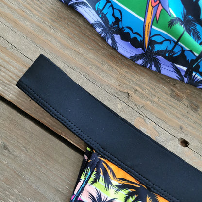 2024 New Sexy Brazilian Bikini Set Women Print Biquini Female Cut Bikinis Swimwear Push Up Swimsuit Bath Suit