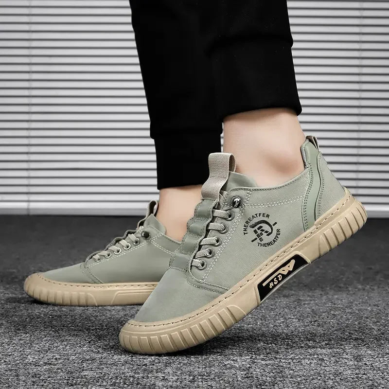 2025 Men Casual Shoes Breathable Black Sneakers Fashion Driving Walking Tennis Shoes for Male Skate Flats Zapatillas Hombre