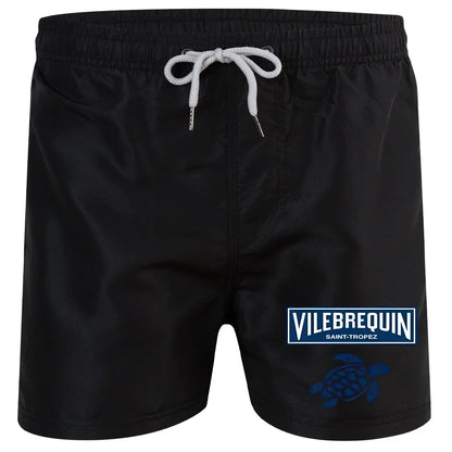 2025 new luxury beach shorts quick-drying men's swimsuit summer swimming trunks sports fitness running three-quarter pants men's