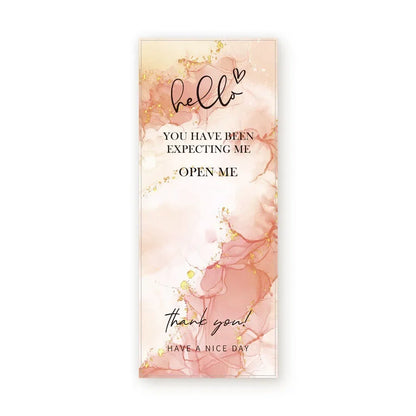 20-50Pcs Thank You Stickers Waterproof Seal Labels 6*15 Cm Packaging Stickers for Small Business Gift Decorate Stickers Supplies