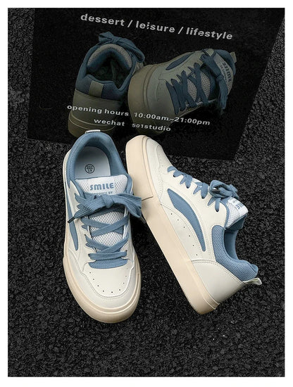 2025 Chunky Sneakers  Autumn Fashion Low Top Lace Up Running Shoes Comfortable Flat Casual Walking Shoes Tenis Masculino