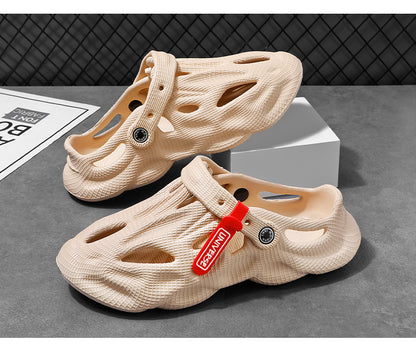 Summer Men Slippers Comfortable Platform Outdoor Sandals 2023 Beach Slippers Flip Flops Male Indoor Home Slides Bathroom Shoes