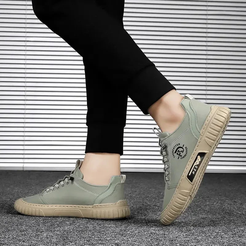 2025 Men Casual Shoes Breathable Black Sneakers Fashion Driving Walking Tennis Shoes for Male Skate Flats Zapatillas Hombre