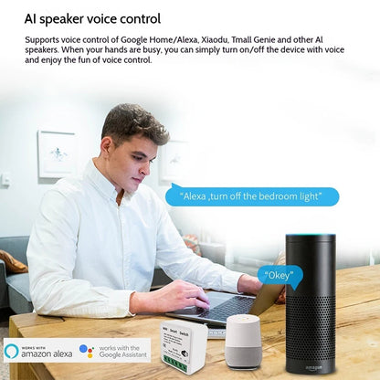 10 Pcs Smart Wi-Fi Switch Work With CozyLife APP Remote & Voice Control (Alexa/Google Home),16A Smart Wi-Fi Power Controller