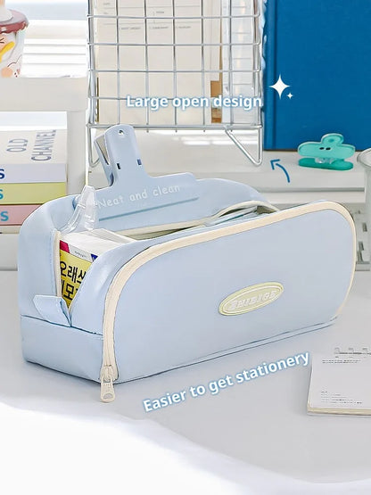 Stylish and Practical Pencil Bag with Large Capacity and Multiple Sections for Stationery Storage Pencil Case Back To School