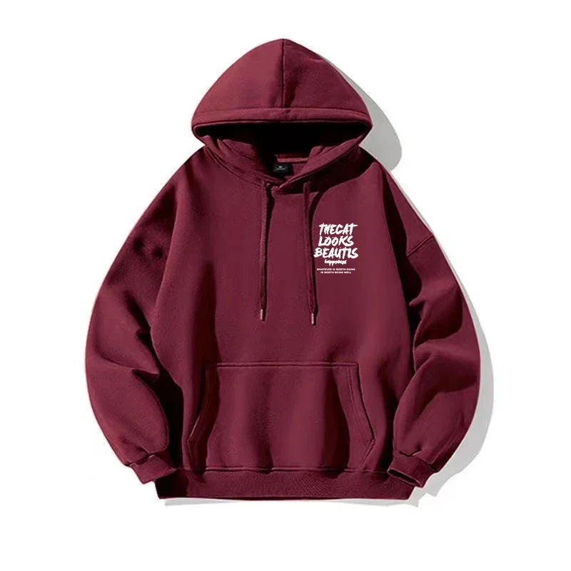 2024 Leisure Street Clothing Hoodie Fashion Hoodie Men's Comfortable Fashion Hooded Sweatshirt Hip Hop Street Clothing Y2K Sweat