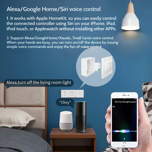 10 Pcs Smart Wi-Fi Switch Work With CozyLife APP Remote & Voice Control (Alexa/Google Home),16A Smart Wi-Fi Power Controller