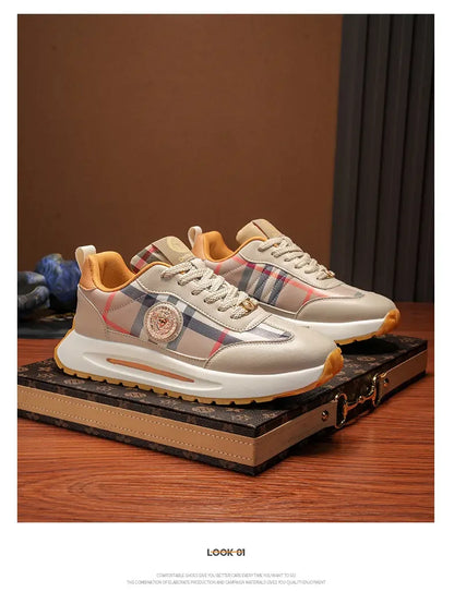 Summer New Anti-slip Wear-resistant Thick Bottom Increase Outdoor Comfort Couples Leisure Fashion Trend All Match Sneakers