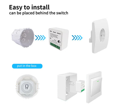 10 Pcs Smart Wi-Fi Switch Work With CozyLife APP Remote & Voice Control (Alexa/Google Home),16A Smart Wi-Fi Power Controller