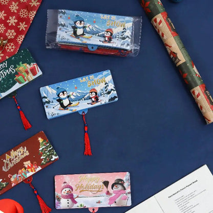 10-Slot Christmas Money Bag Christmas Surprise Party Money Box Card Clip Thanksgiving Birthday Gifts