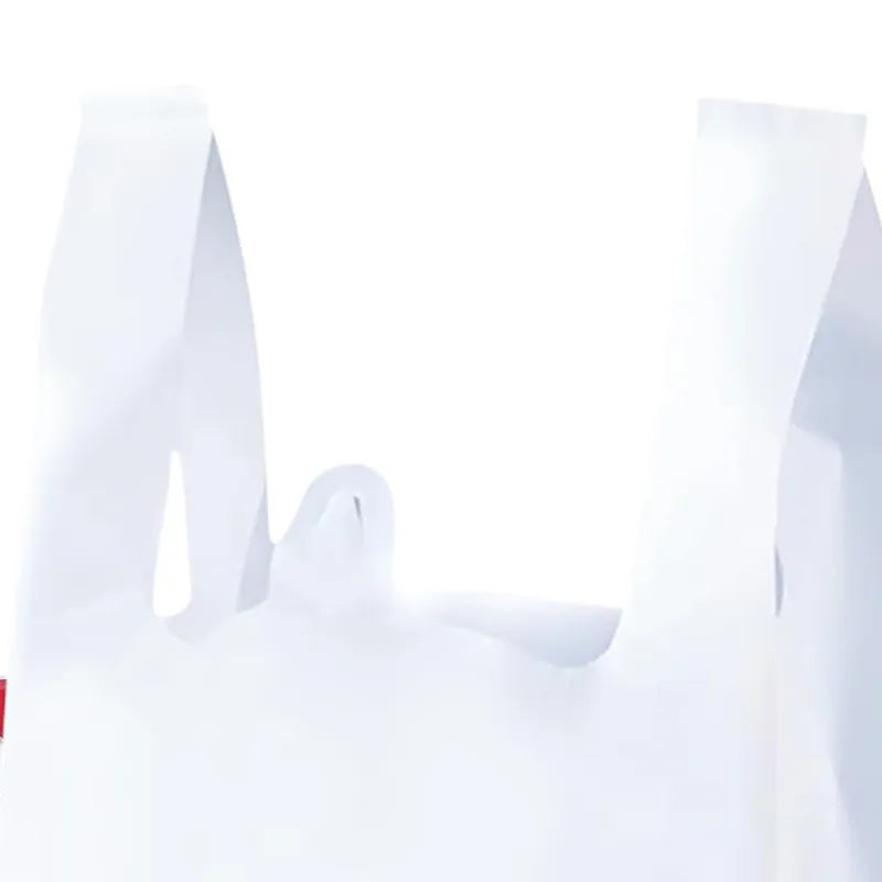 50 Pcs Transparent Thank you Gift Bag Packaging Bags With Handle For Small Business Store Supermarket Jewelry Home Storage