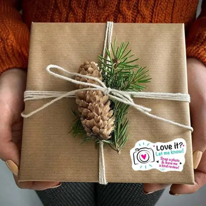 100pcs Love it Let Me Know with Cute Camera Design Stickers 1.6inch Thank You Stickers Bakeries Handmade Small Business Stickers