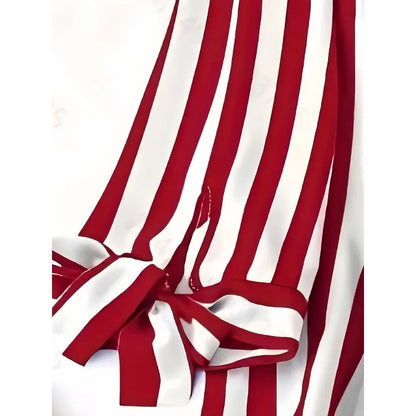 Spring Plaid T-shirt V-neck Jumper Light Breathable European and American Style Beach Travel Clothes