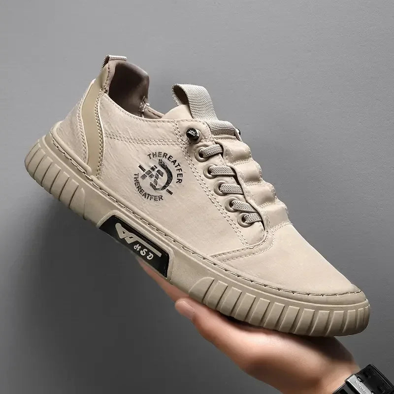2025 Men Casual Shoes Breathable Black Sneakers Fashion Driving Walking Tennis Shoes for Male Skate Flats Zapatillas Hombre