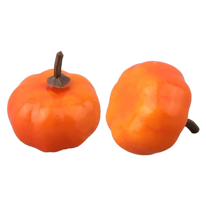 12/24/48pcs Artificial Pumpkins Fake Foam Pumpkins For Halloween Thanksgiving Harvest Festival Home Table Decor