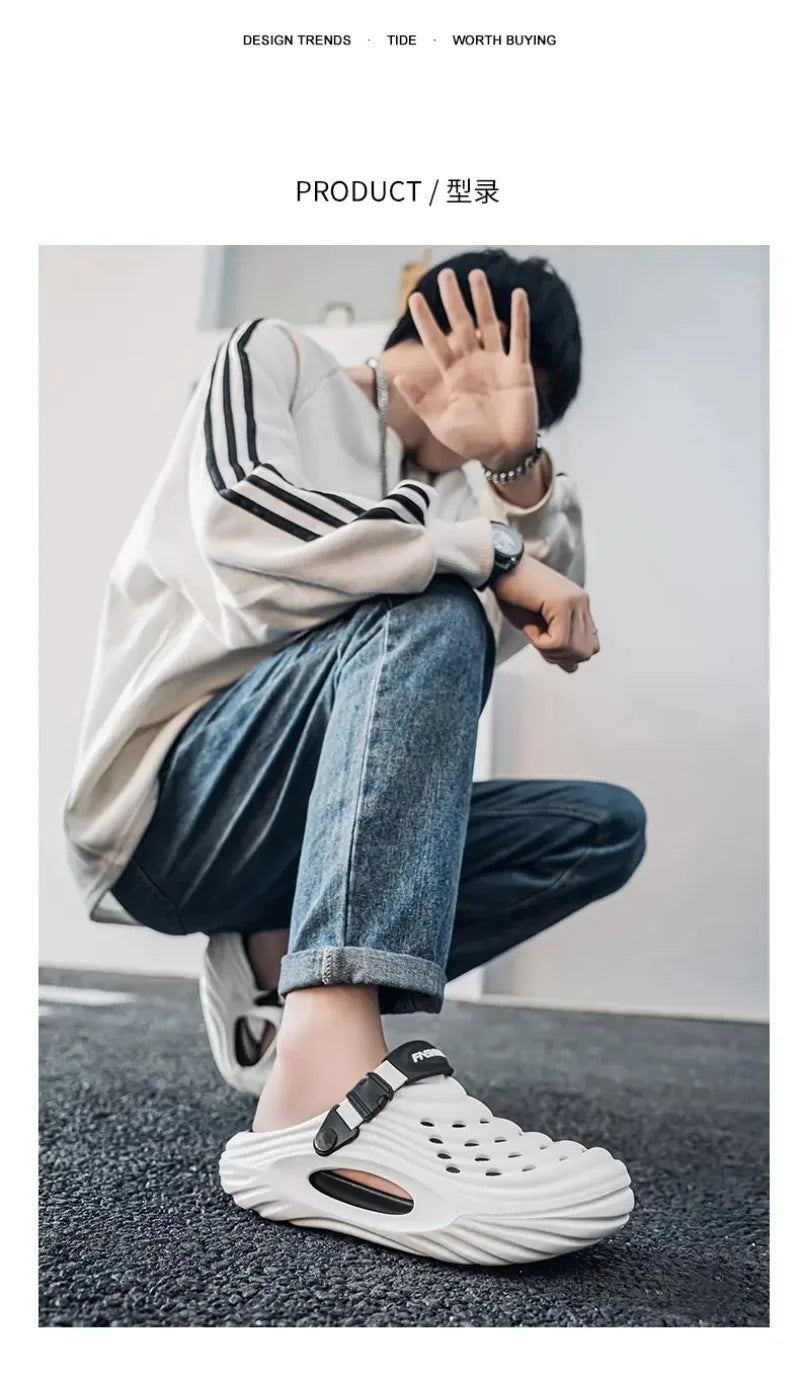 Summer Men Clogs Sandals Platform EVA Slippers High Quality Shoes Men's Sports Sandals Beach Outdoor Sandals Men Summer Shoes