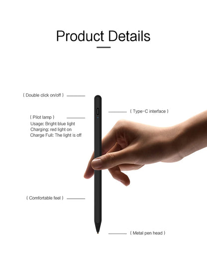 AJIUYU Stylus Pen For XiaoMi Pad 6 6S Pro 11 12.4 Tablet Pen Rechargeable For Mi Pad 6 MiPad 5 Screen Touch Drawing Pen Pencil