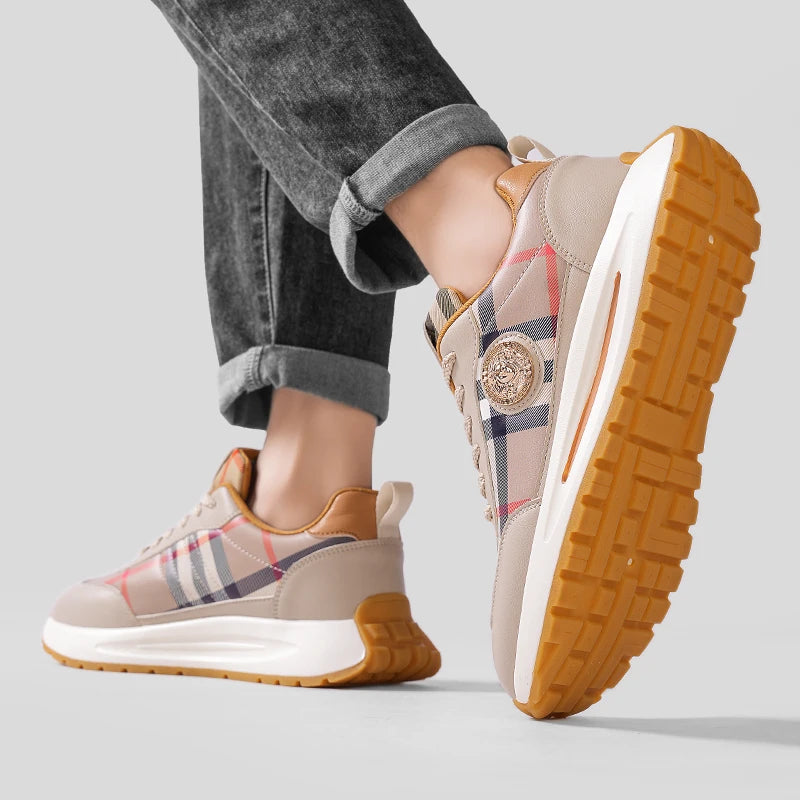 Summer New Anti-slip Wear-resistant Thick Bottom Increase Outdoor Comfort Couples Leisure Fashion Trend All Match Sneakers