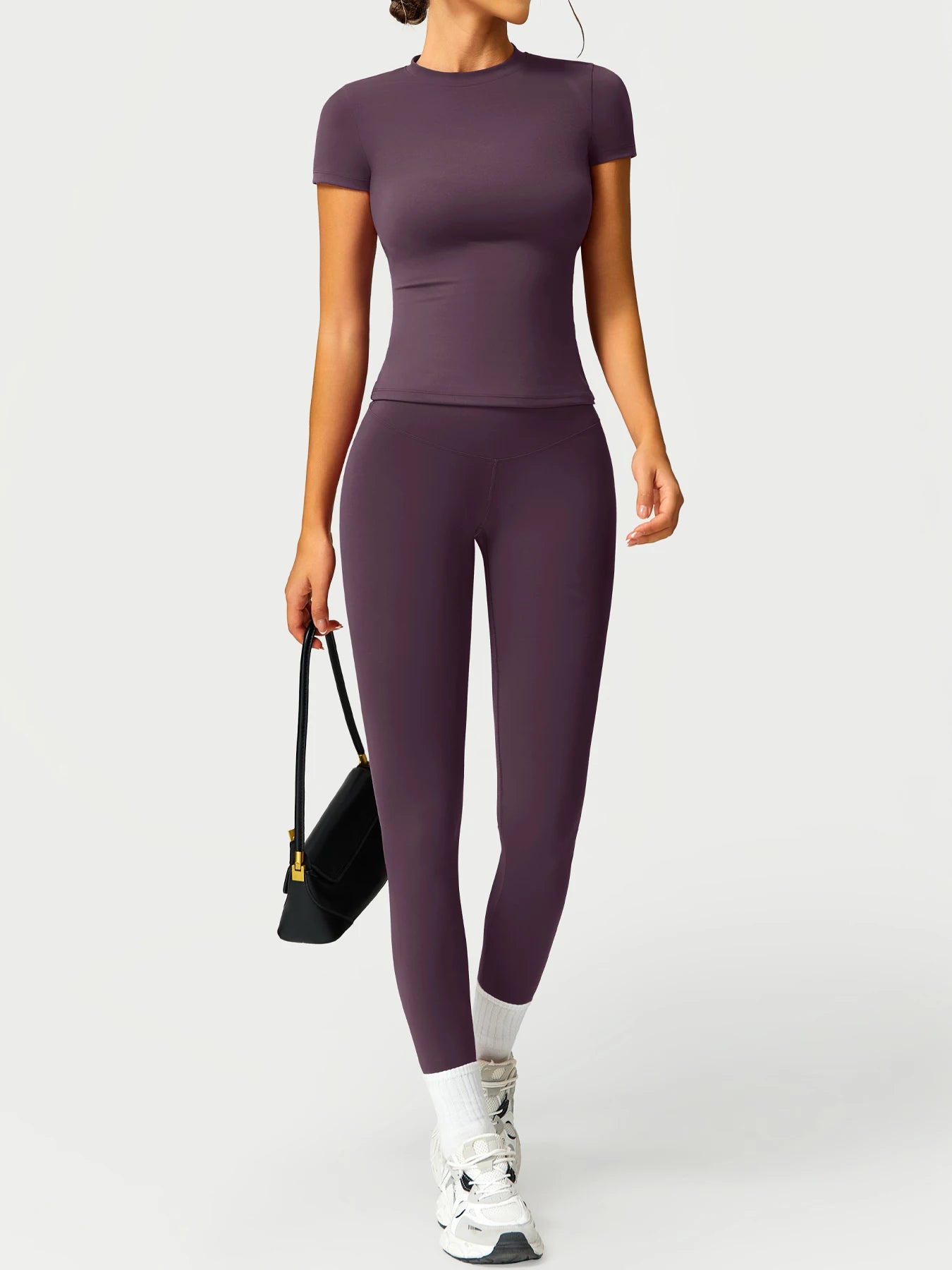 2PCS Yoga Suit Sports Set Women Quick-Drying Gym Set Women Tracksuit Running Workout Long Sleeve Sports Shirt Yoga Clothing