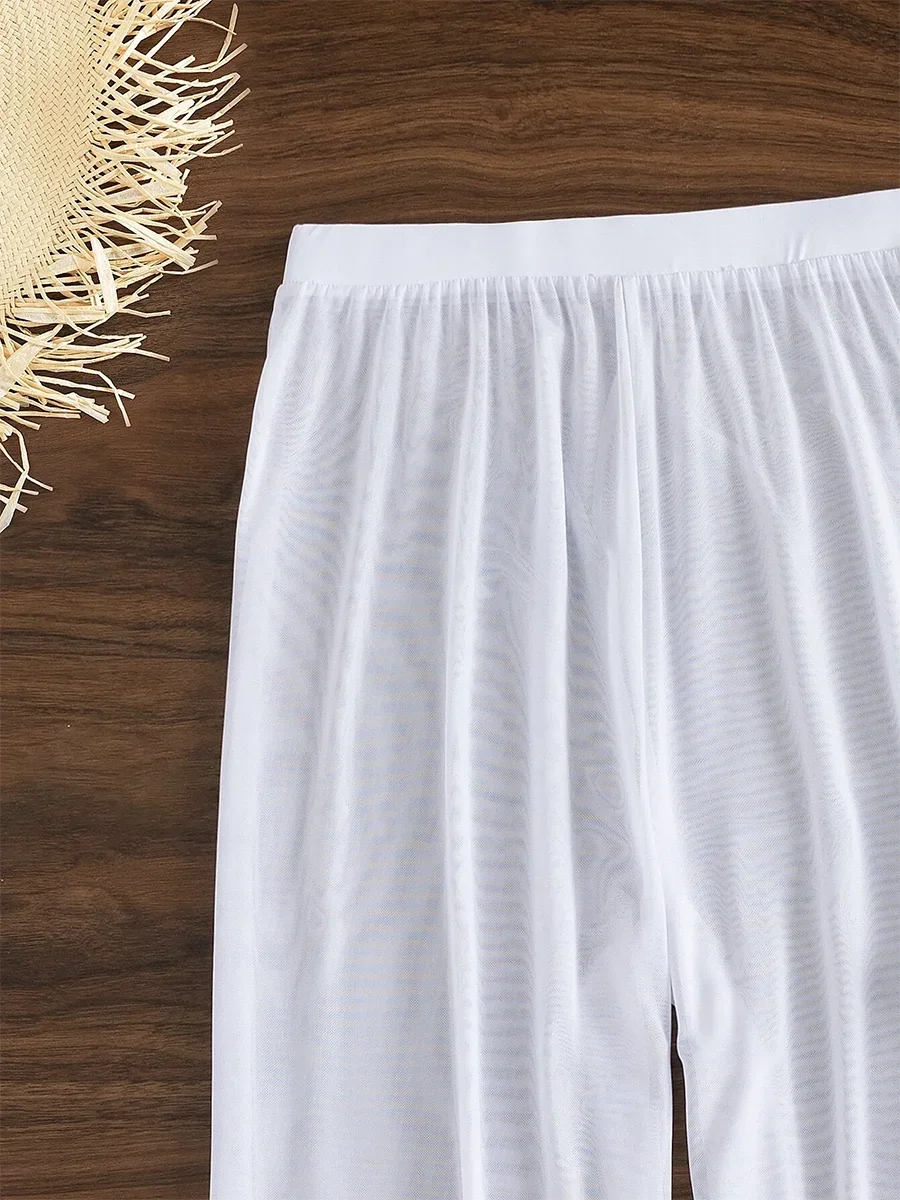 3 Pieces U Wired Bandeau Bikini 2025 Sexy Swimsuit Women & Beach Pants Swimwear Female Beachwear Bathers Bathing Swimming Suit