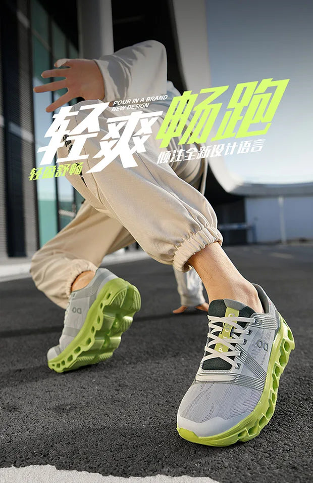 Spring Ultralight Men's Running Shoes Breathable Platform Casual Sneakers Man Outdoor Athletic Gym Tennis Shoes