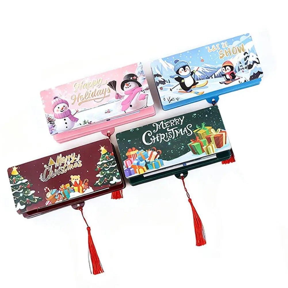 10-Slot Christmas Money Bag Christmas Surprise Party Money Box Card Clip Thanksgiving Birthday Gifts