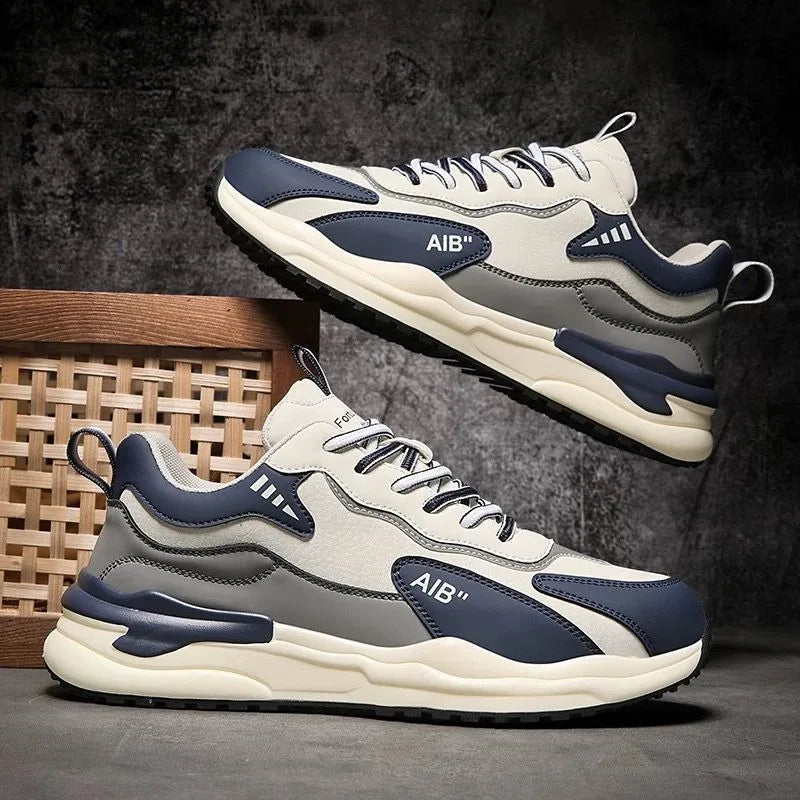 2025 Men's Four Seasons Outdoor Casual Walking Sneakers Breathable Fashion Hiking Shoes Non-slip Soft Bottom Skateboarding Shoes